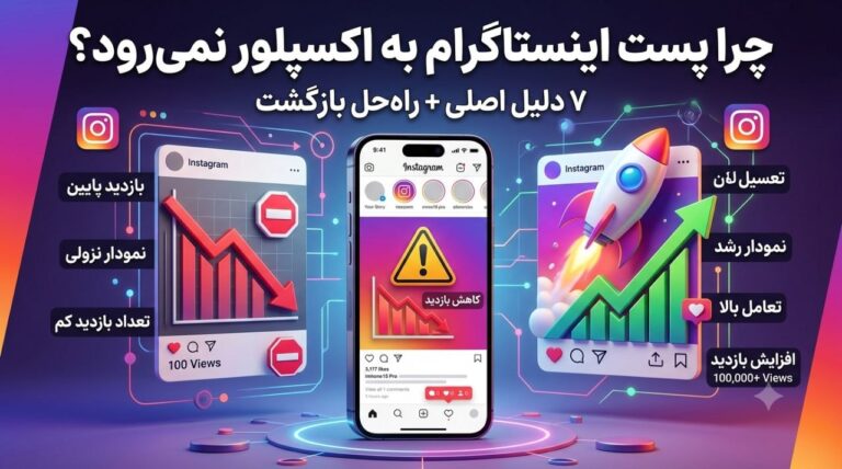 چرا پست اینستاگرام به اکسپلور نمی‌رود — هفت دلیل اصلی و راه بازگشت