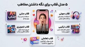 ایده قلاب ریلز؛ متن بزرگ، افکت صوتی، طرح سوال و تشویق به کامنت